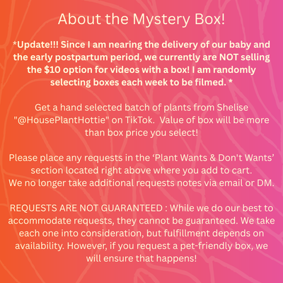Mystery Box by @HouseplantHottie *Updated : Read Description*